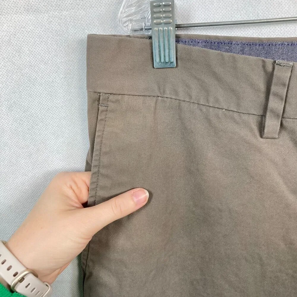 Banana Republic Pants Mens Sz 38 Beige Cotton Emerson Chino Flat Front Khaki Tan